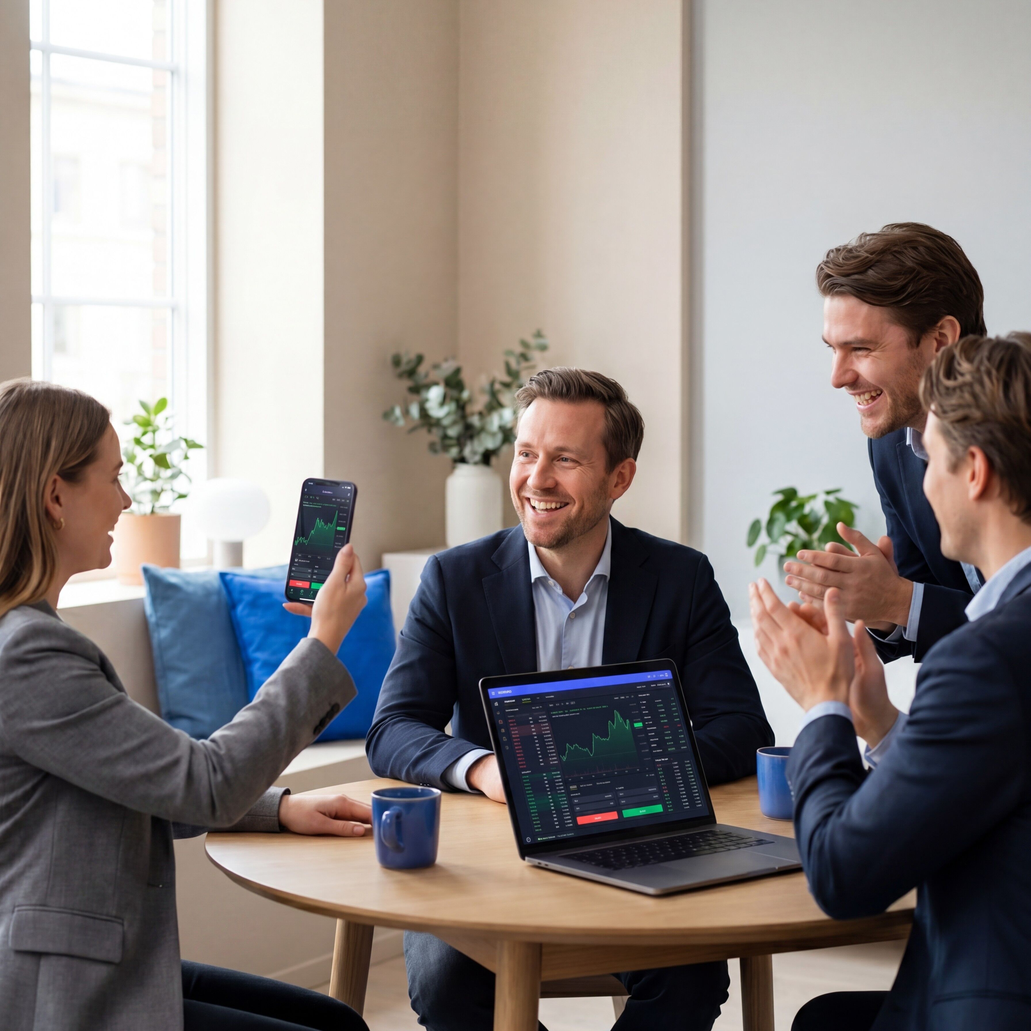 Trader reviewing oil price charts on the Base Markets platform